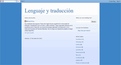 Desktop Screenshot of lenguajeytraduccion.blogspot.com