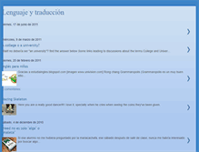 Tablet Screenshot of lenguajeytraduccion.blogspot.com