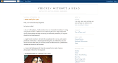 Desktop Screenshot of chickenwithoutahead.blogspot.com