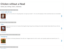 Tablet Screenshot of chickenwithoutahead.blogspot.com