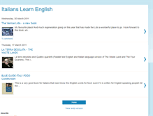 Tablet Screenshot of italianslearnenglish.blogspot.com