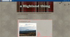 Desktop Screenshot of highlandthing.blogspot.com