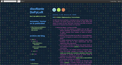 Desktop Screenshot of disonantedoppler.blogspot.com