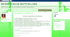 Desktop Screenshot of matematicadesextoinstenalco.blogspot.com