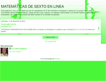 Tablet Screenshot of matematicadesextoinstenalco.blogspot.com