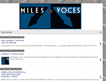 Tablet Screenshot of colectivomilesdevoces.blogspot.com
