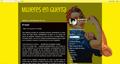 Desktop Screenshot of mujeresenguerra.blogspot.com