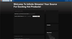 Desktop Screenshot of infinitestreams.blogspot.com