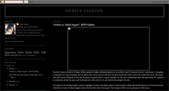 Desktop Screenshot of geniusfashion.blogspot.com