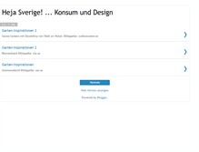 Tablet Screenshot of hejsverige-design.blogspot.com