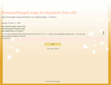 Tablet Screenshot of bengali-songs-download.blogspot.com