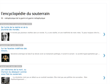 Tablet Screenshot of encyclopediedusouterrain.blogspot.com