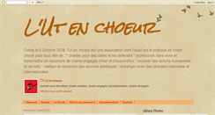 Desktop Screenshot of lutenchoeur.blogspot.com