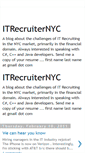 Mobile Screenshot of itrecruiternyc.blogspot.com