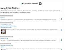 Tablet Screenshot of meredithsrecipes.blogspot.com