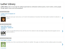 Tablet Screenshot of lutherlibrary.blogspot.com