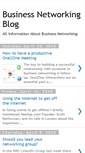 Mobile Screenshot of biznetworkingblog.blogspot.com
