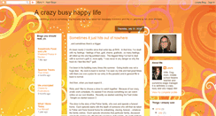 Desktop Screenshot of crazybusyhappylife.blogspot.com