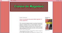 Desktop Screenshot of cloretomagnesio.blogspot.com