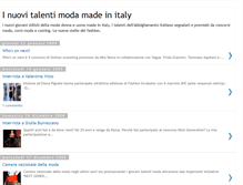 Tablet Screenshot of nuovitalentimoda.blogspot.com