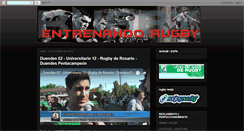 Desktop Screenshot of entrenandorugby.blogspot.com