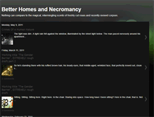 Tablet Screenshot of homesandnecromancy.blogspot.com