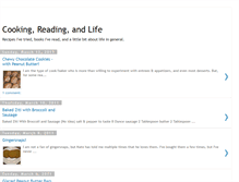 Tablet Screenshot of cookingreadinglife.blogspot.com