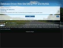 Tablet Screenshot of databasedrivenwebsites.blogspot.com
