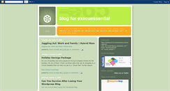 Desktop Screenshot of execuessentialblog.blogspot.com