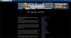 Desktop Screenshot of obamafactor.blogspot.com