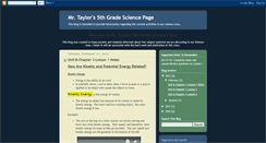 Desktop Screenshot of mrtaylors5thgradesciencepage.blogspot.com