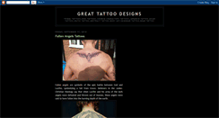 Desktop Screenshot of greats-tattoo-designs.blogspot.com