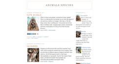 Desktop Screenshot of animals-species.blogspot.com