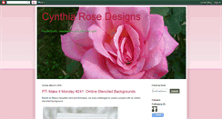 Desktop Screenshot of cynthiarosedesigns.blogspot.com