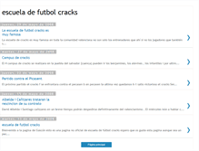 Tablet Screenshot of escuelafutbolcracks.blogspot.com