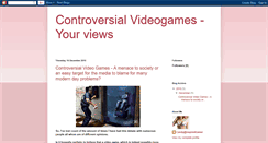 Desktop Screenshot of controversialvgames.blogspot.com