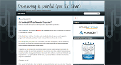 Desktop Screenshot of developingispainful.blogspot.com