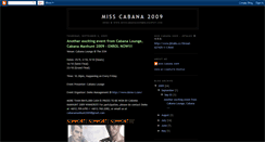 Desktop Screenshot of misscabana2009.blogspot.com