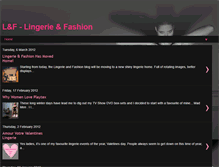 Tablet Screenshot of lingerieandfashion.blogspot.com