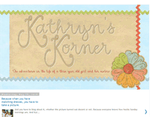 Tablet Screenshot of kathrynskorner.blogspot.com