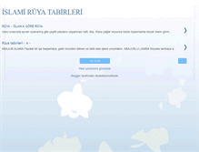 Tablet Screenshot of islamiruyatabirler.blogspot.com