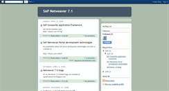 Desktop Screenshot of netweaver71.blogspot.com