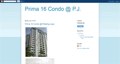 Desktop Screenshot of prima16condo-pj.blogspot.com