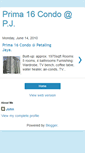 Mobile Screenshot of prima16condo-pj.blogspot.com