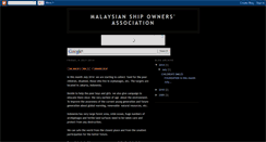 Desktop Screenshot of malaysian-ship-owners.blogspot.com