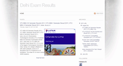 Desktop Screenshot of delhi-results.blogspot.com
