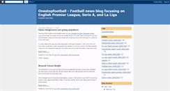 Desktop Screenshot of onestopfootball.blogspot.com