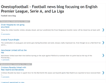 Tablet Screenshot of onestopfootball.blogspot.com