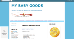 Desktop Screenshot of mybabygoods.blogspot.com