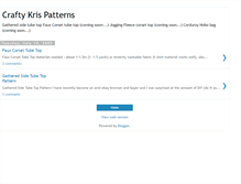 Tablet Screenshot of craftykris.blogspot.com